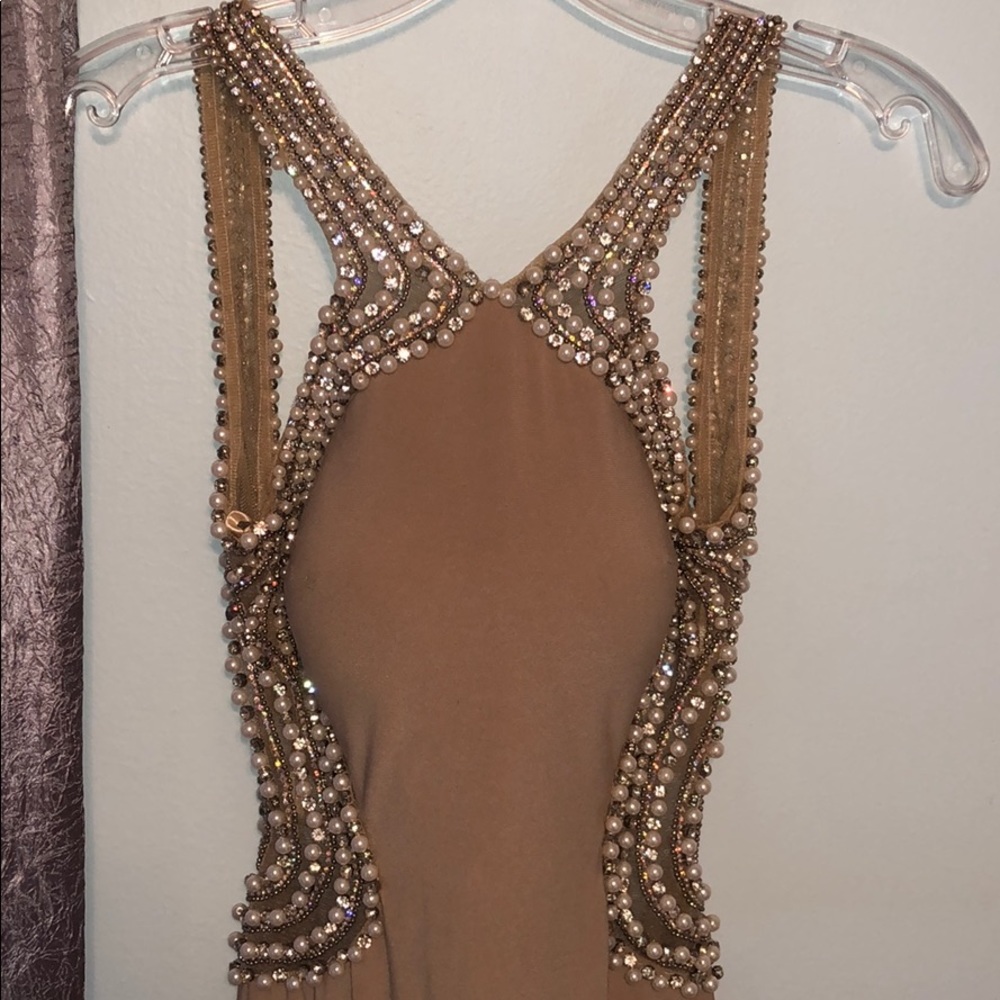 Stunning prom dress with slit